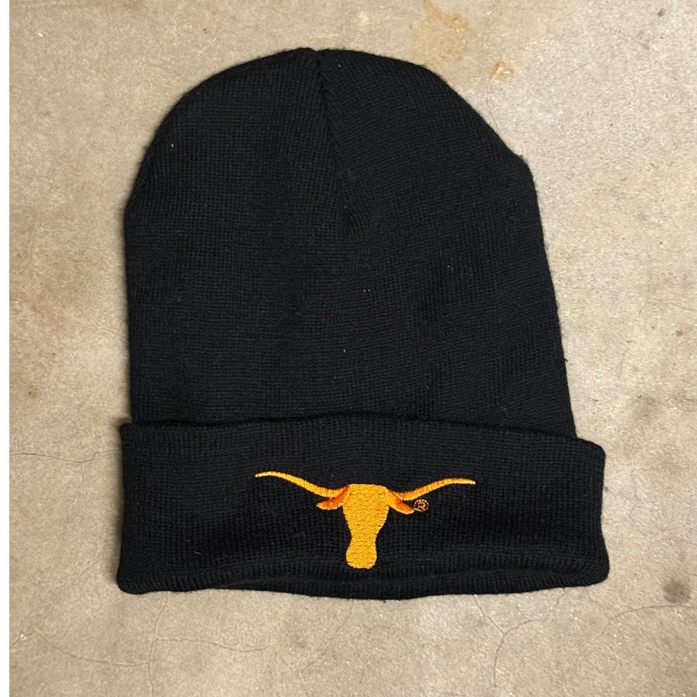 Starter Texas Longhorns Beanie Hat Mens OSFA Black